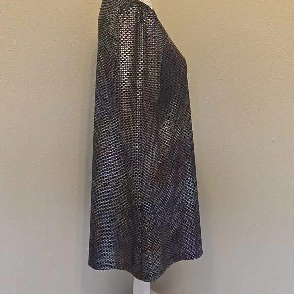 Free People Shimmery Sheath Dress with Bateau Neckline Sz S - Picture 5 of 10